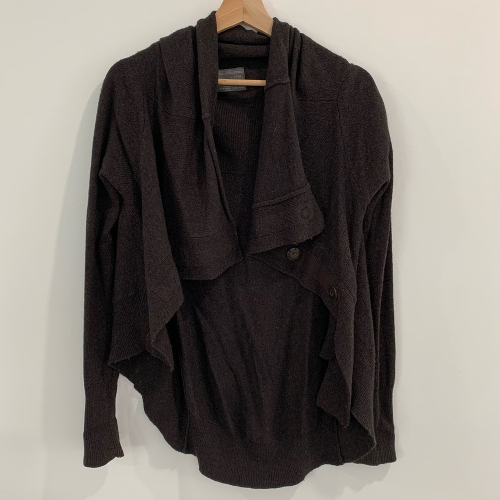 All Saints brown wool blend cardigan 8